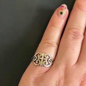 James Avery Scroll Cross Ring